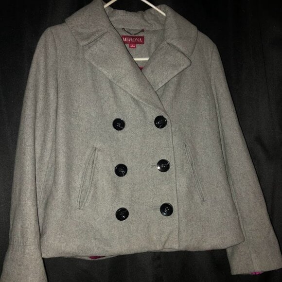 Merona Other - Merona Gray Pea Coat Timeless Elegance